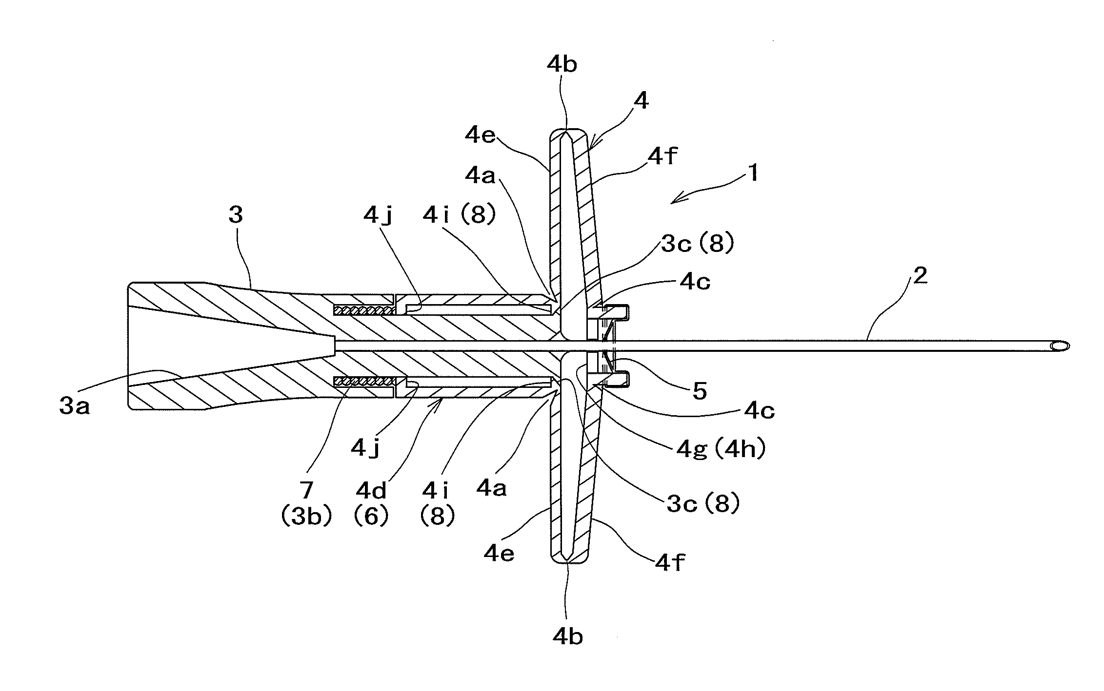 Winged injection needle