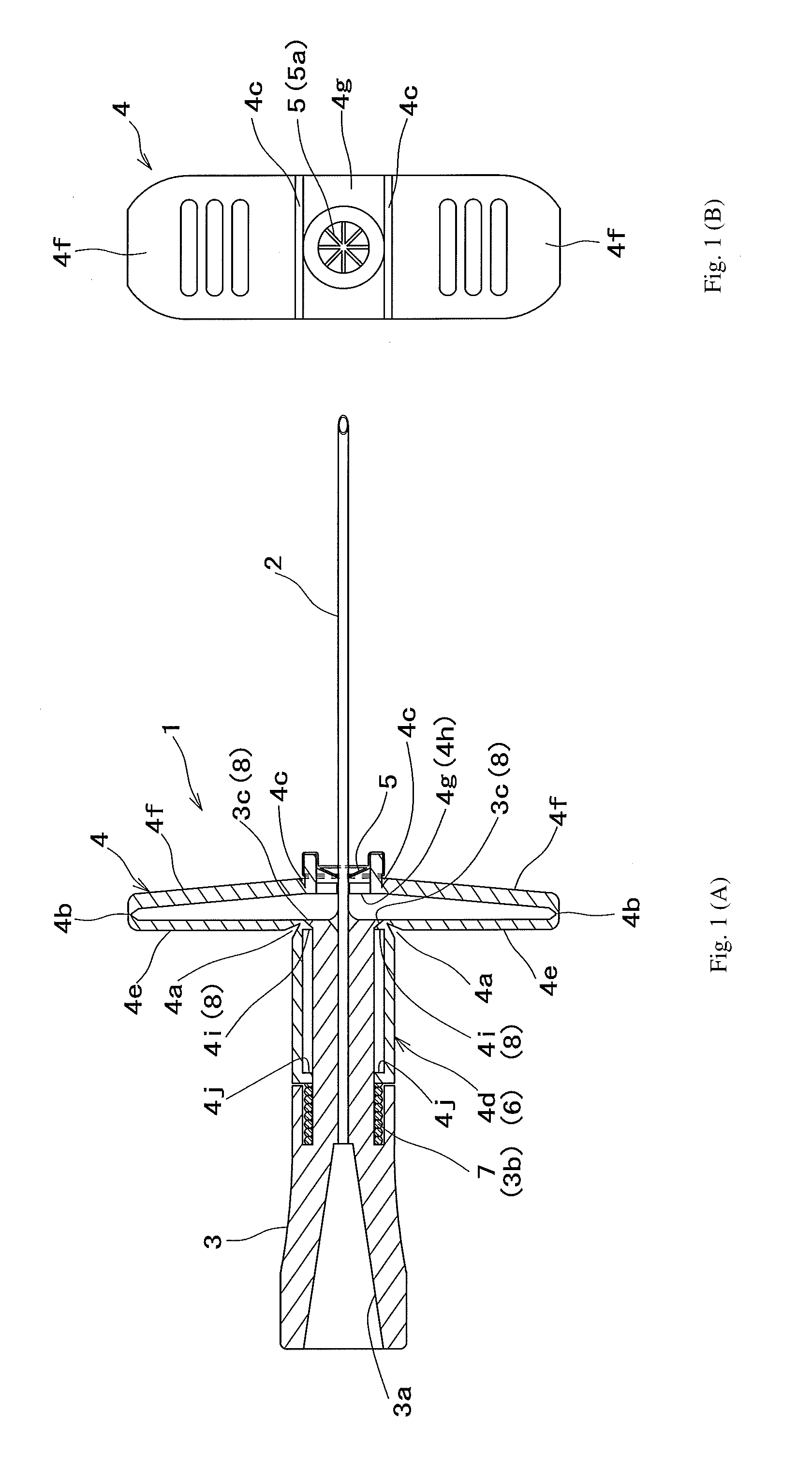 Winged injection needle