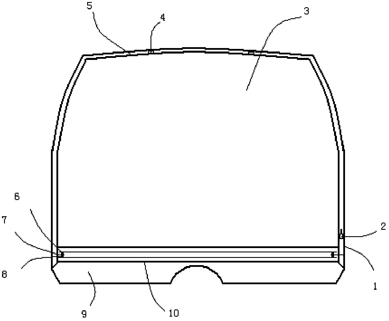 Automobile internal partition