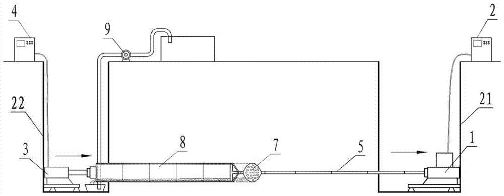 Small pipe diameter drainage pipeline pipe jacking machine tool and pipe jacking construction method