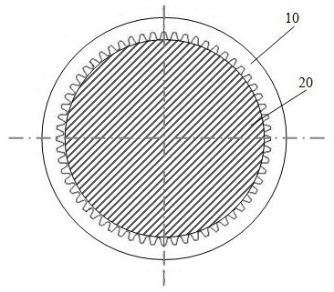 A heat treatment method for controlling heat treatment deformation of an inner ring gear