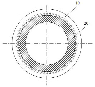 A heat treatment method for controlling heat treatment deformation of an inner ring gear