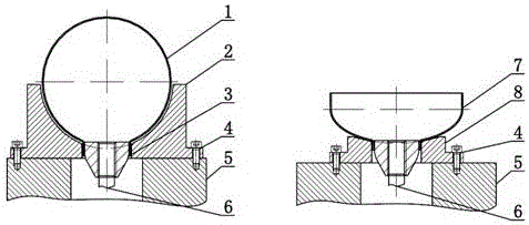 Pipe orifice mould-withdrawing tool for container