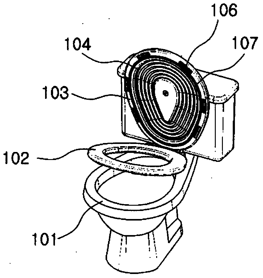 Device for covering toilet bowl