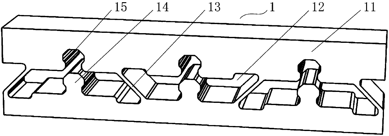 A mechanical energy absorbing metamaterial based on a buckle structure and its manufacturing method