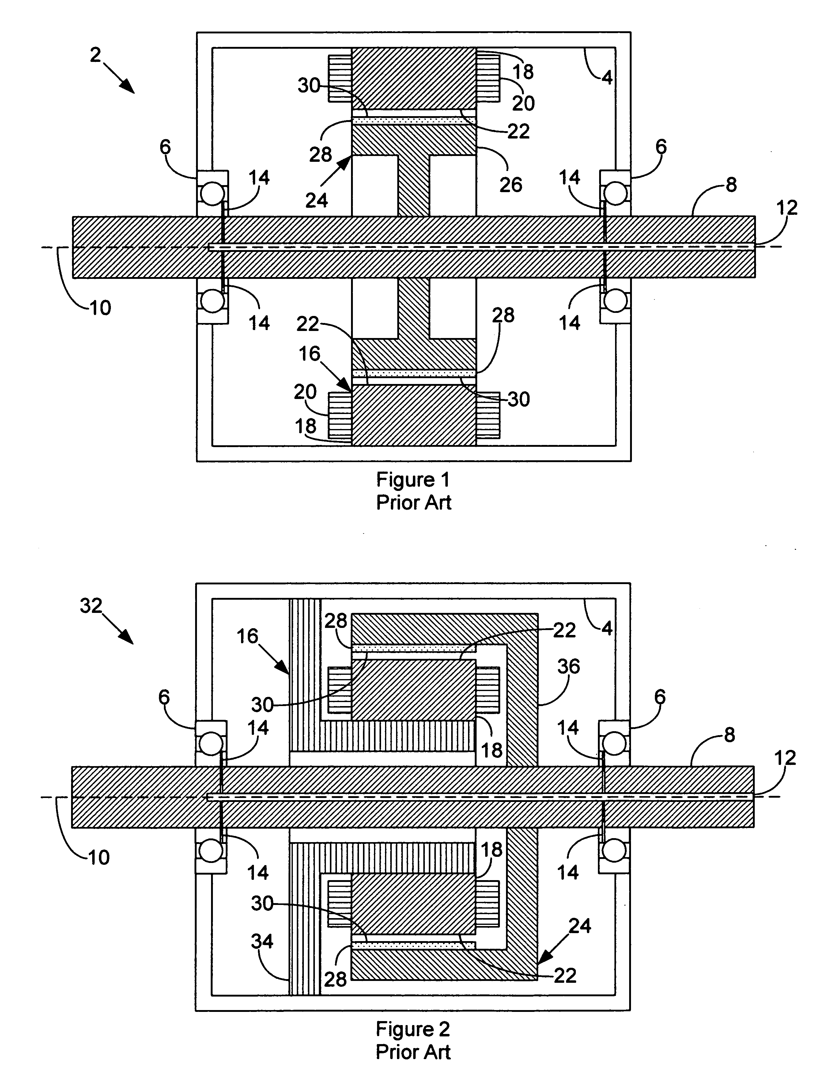 Permanent magnet dynamoelectric machine with axially displaceable permanent magnet rotor assembly