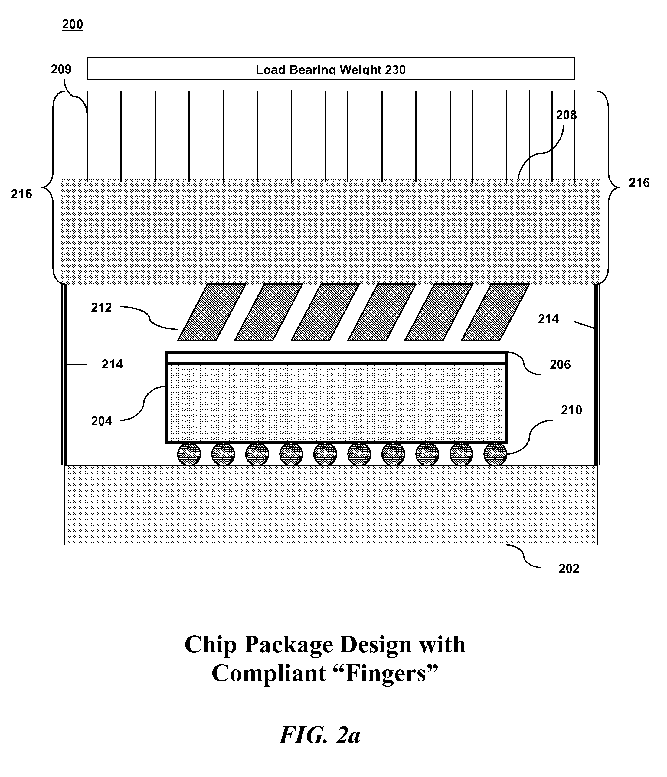 Heat sink with thermally compliant beams