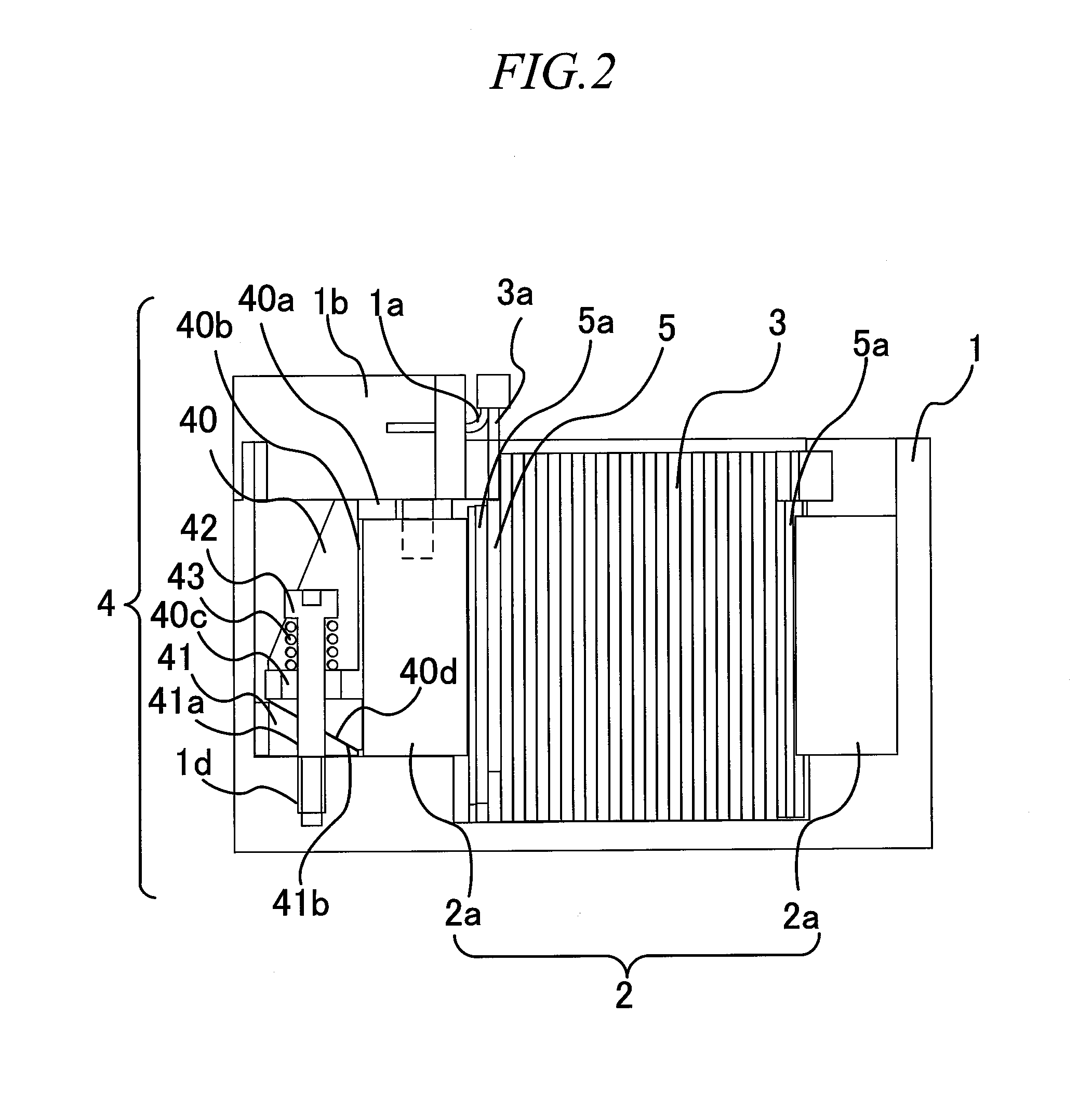 Stationary induction apparatus fixing structure and fixing member