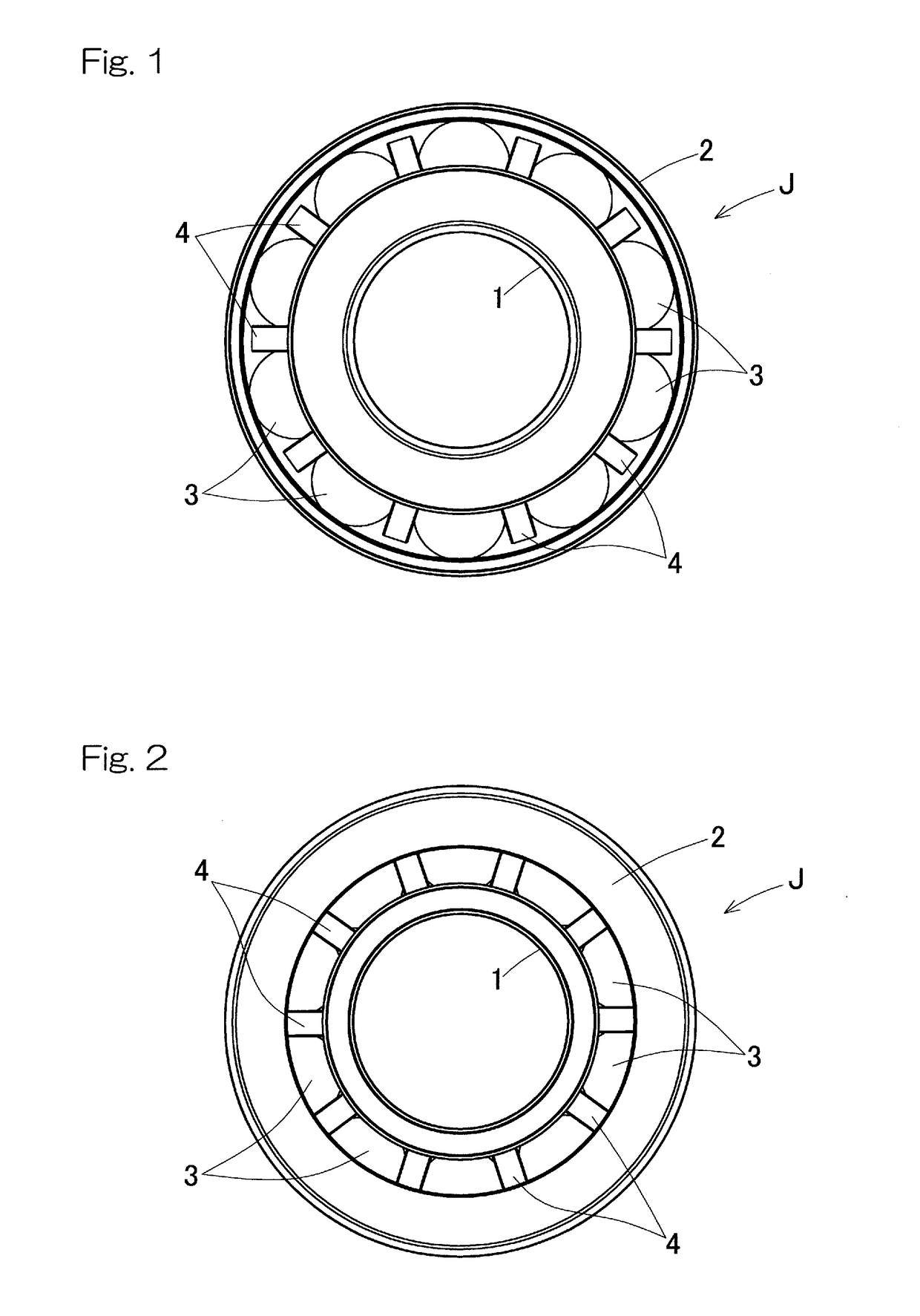 Angular contact ball bearing, and ball screw device using same