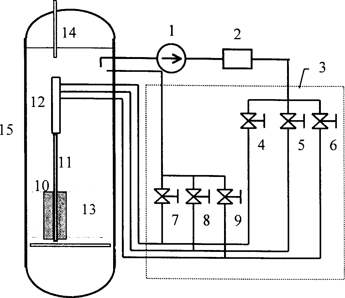 Nuclear reactor control rod hydraulic driving system