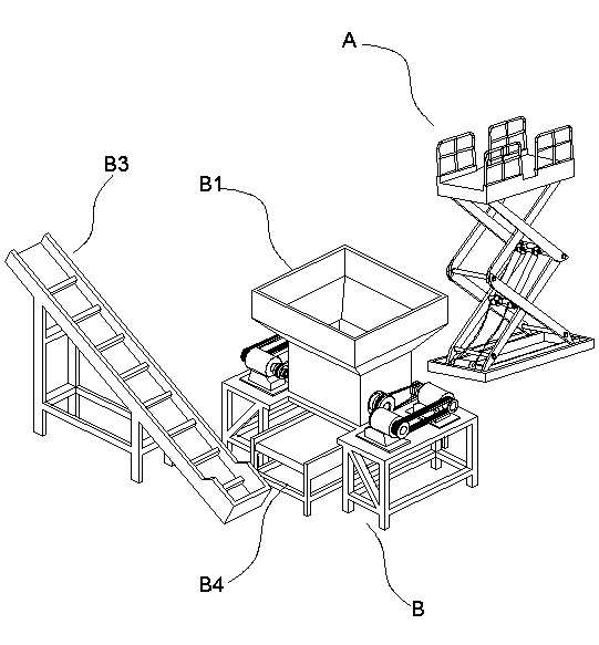 Method and device for separating low-value substances from valuable substances in scraped car