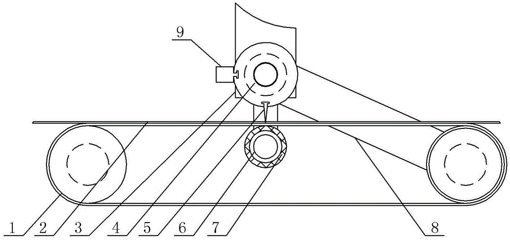 Synchronous bag cutting device