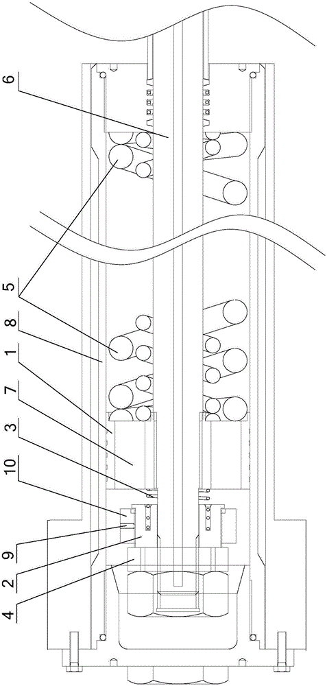 Recoil and counter-recoil two-in-one buffer damping device