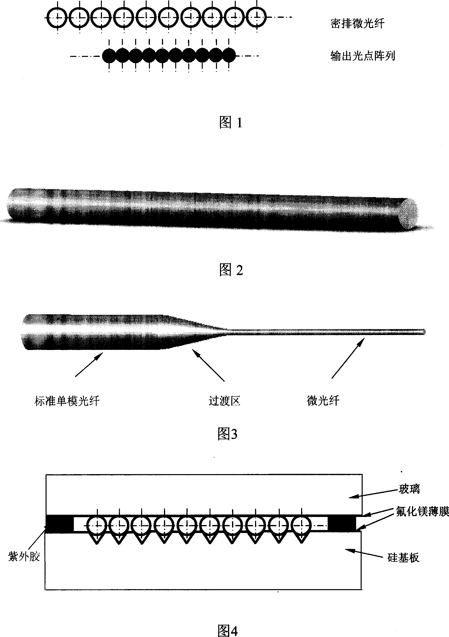 Method for realizing optical point joint seal in optical-fiber close-packed array
