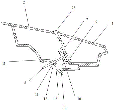 Spoiler mounting structure