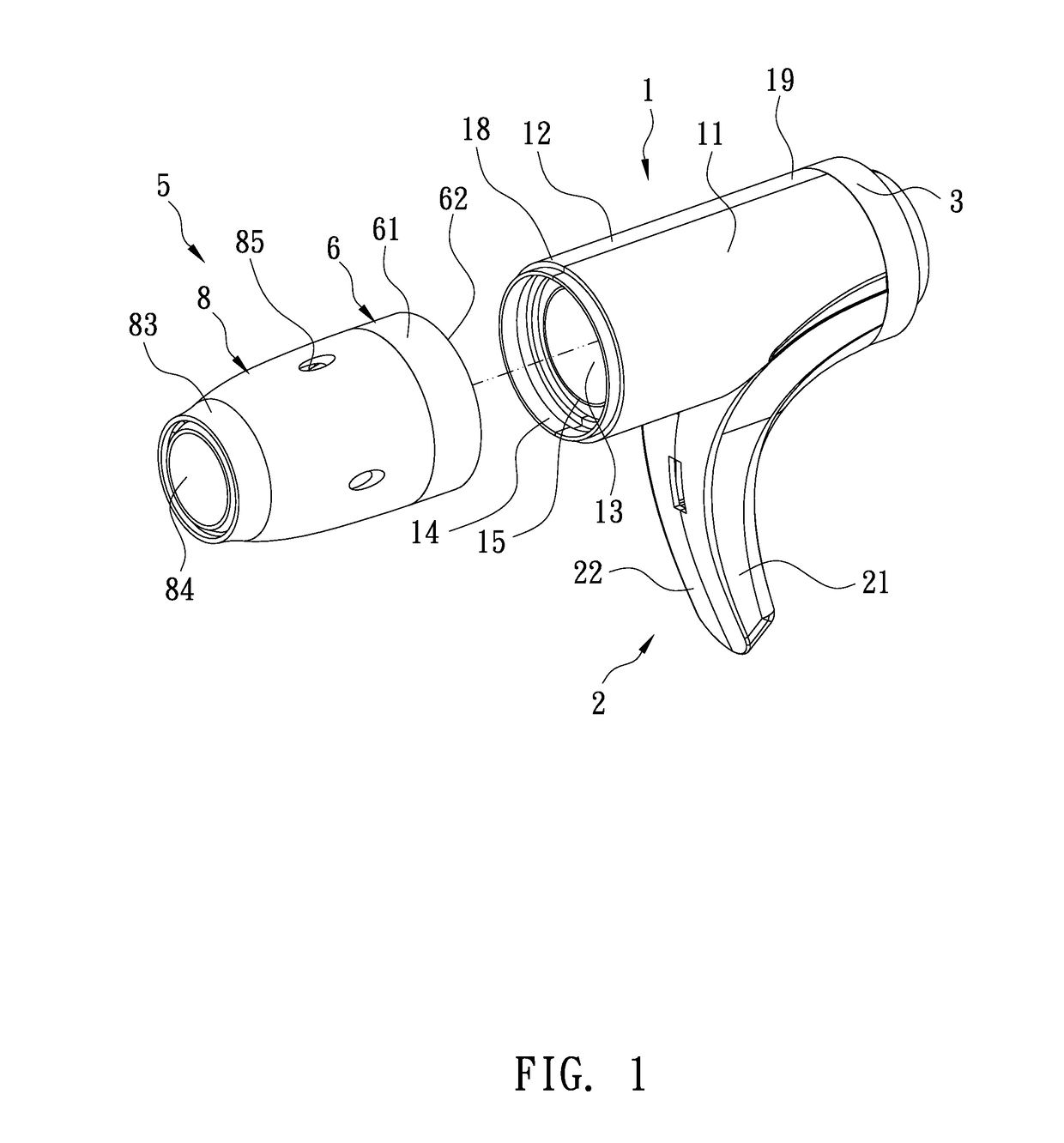Hair dryer with improved outlet unit