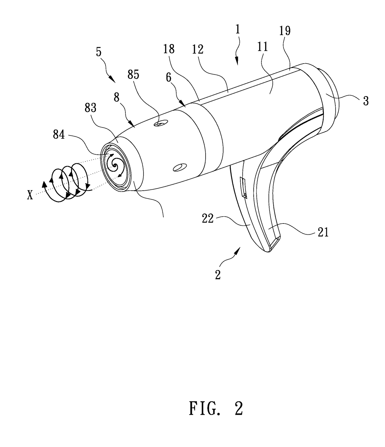 Hair dryer with improved outlet unit