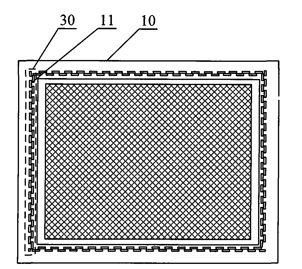 Motherboard and substrate of LCD (Liquid Crystal Display) panel and manufacture method of substrate