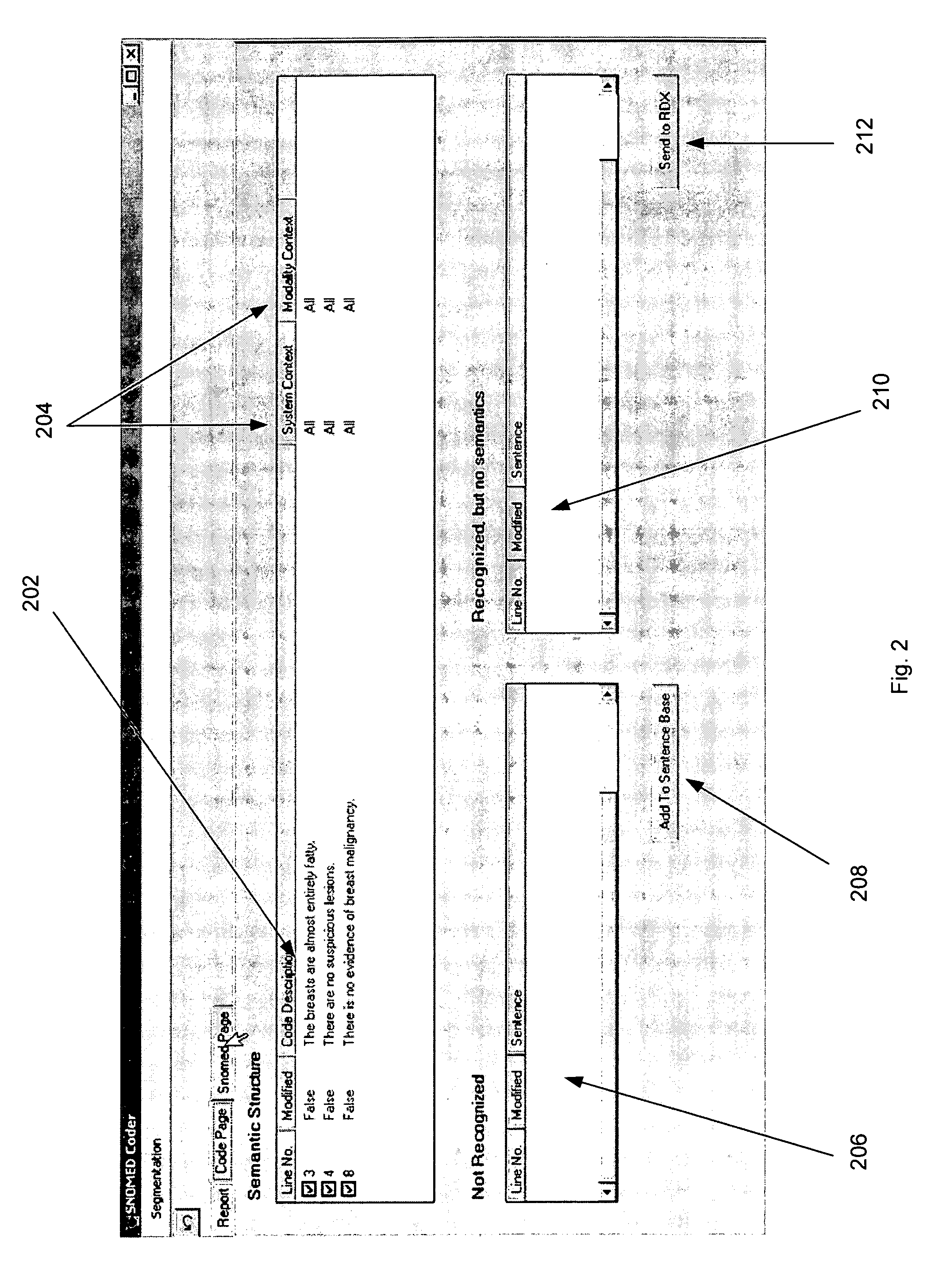 Process and system for high precision coding of free text documents against a standard lexicon