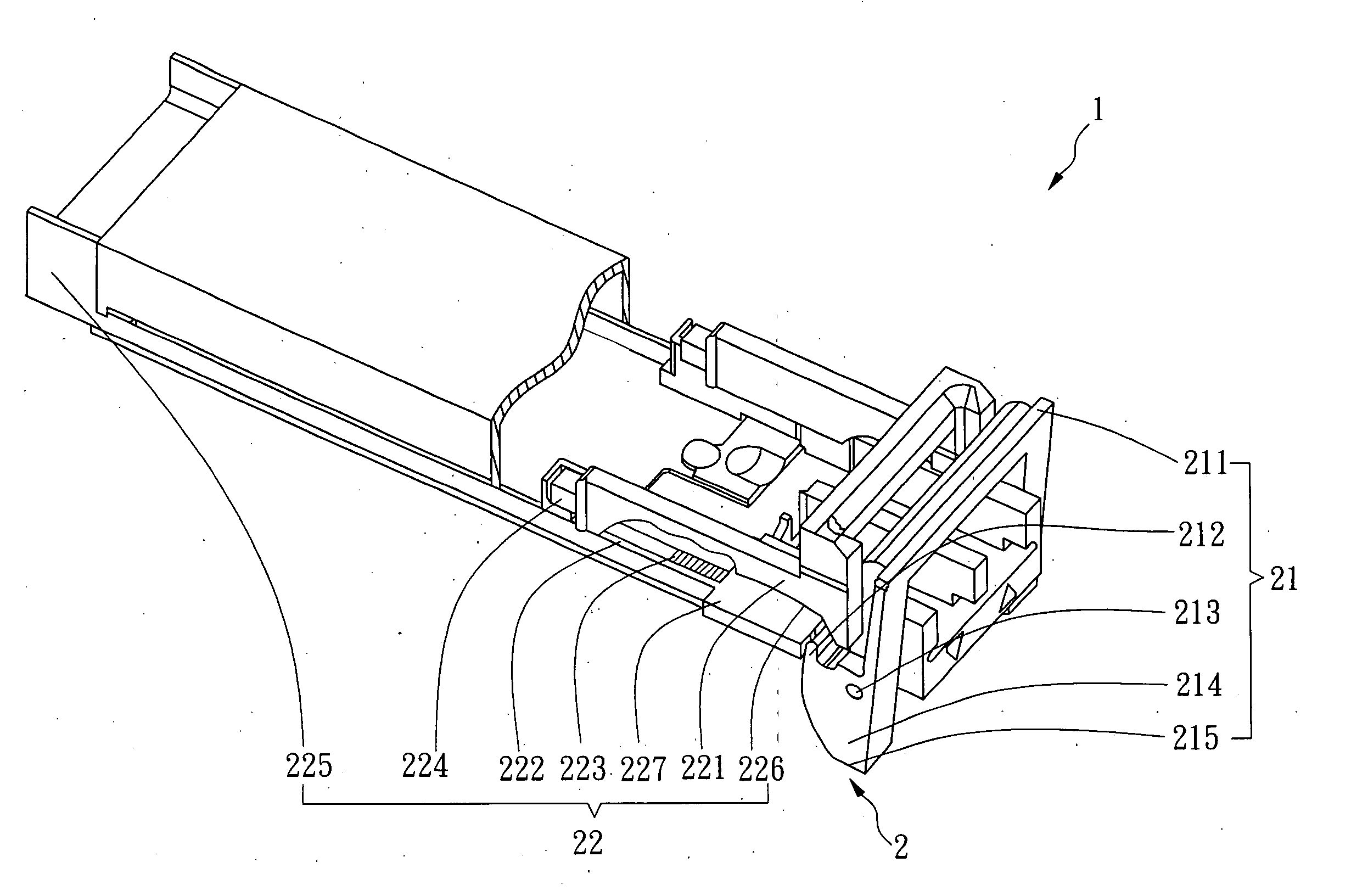 Eject-lever apparatus for optical transceiver