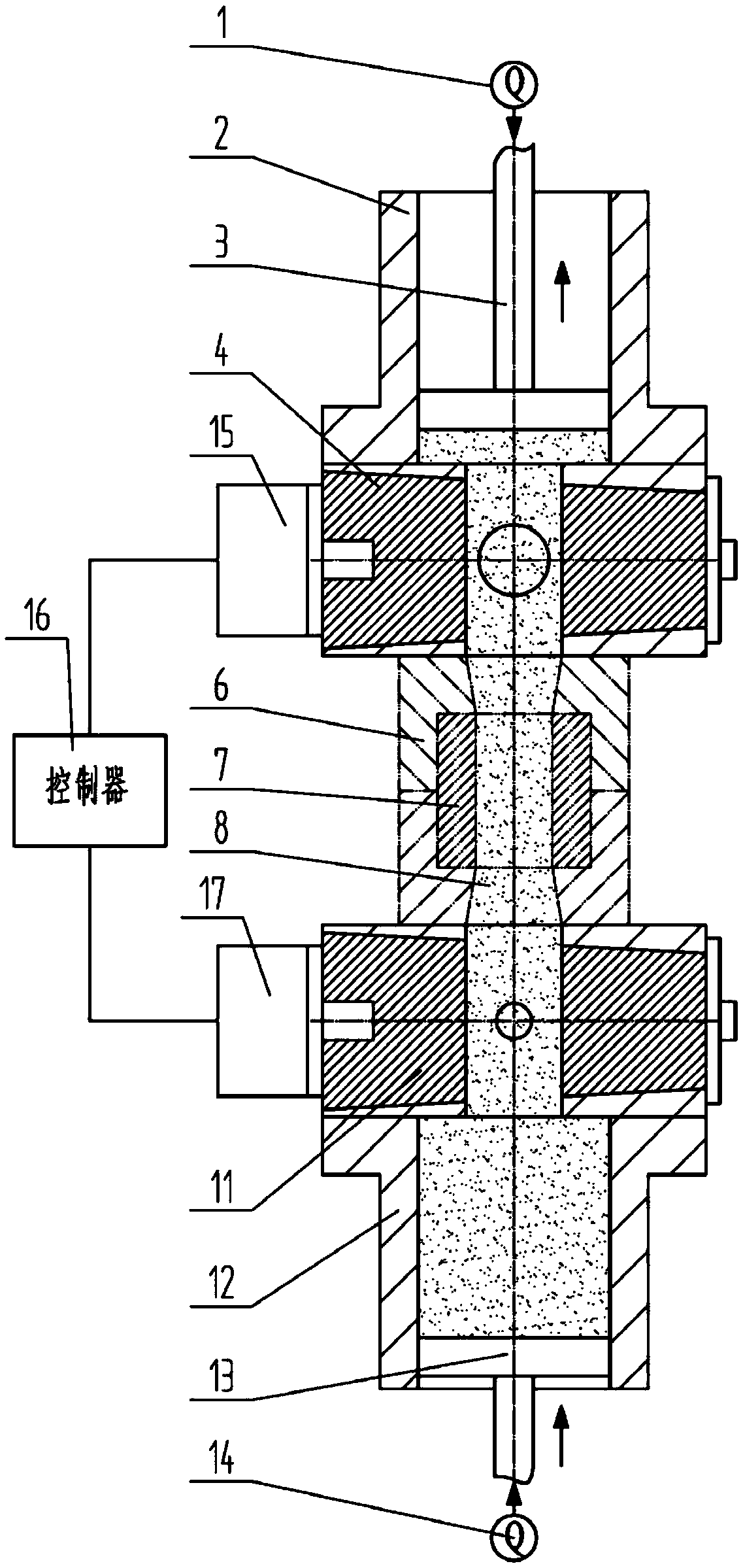 Extrusion abrasive flow machining medium single-double circulation supply device and working method thereof