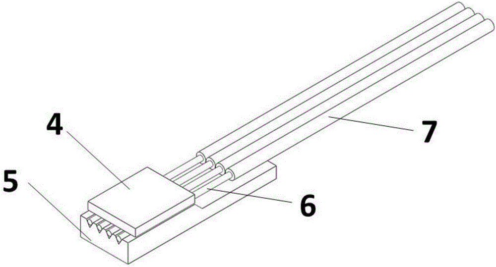 Manufacturing method for optical fiber array for optical coupling and coupling method and device