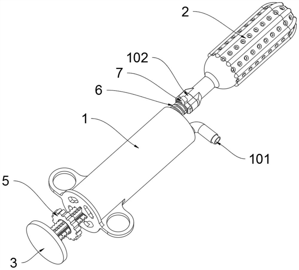 Clinical jet type medicine applying device suitable for obstetrics and gynecology department