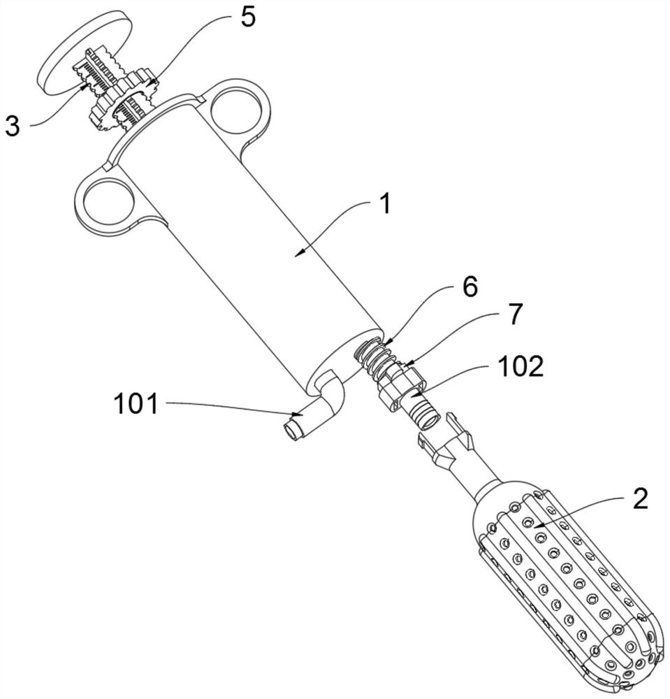 Clinical jet type medicine applying device suitable for obstetrics and gynecology department