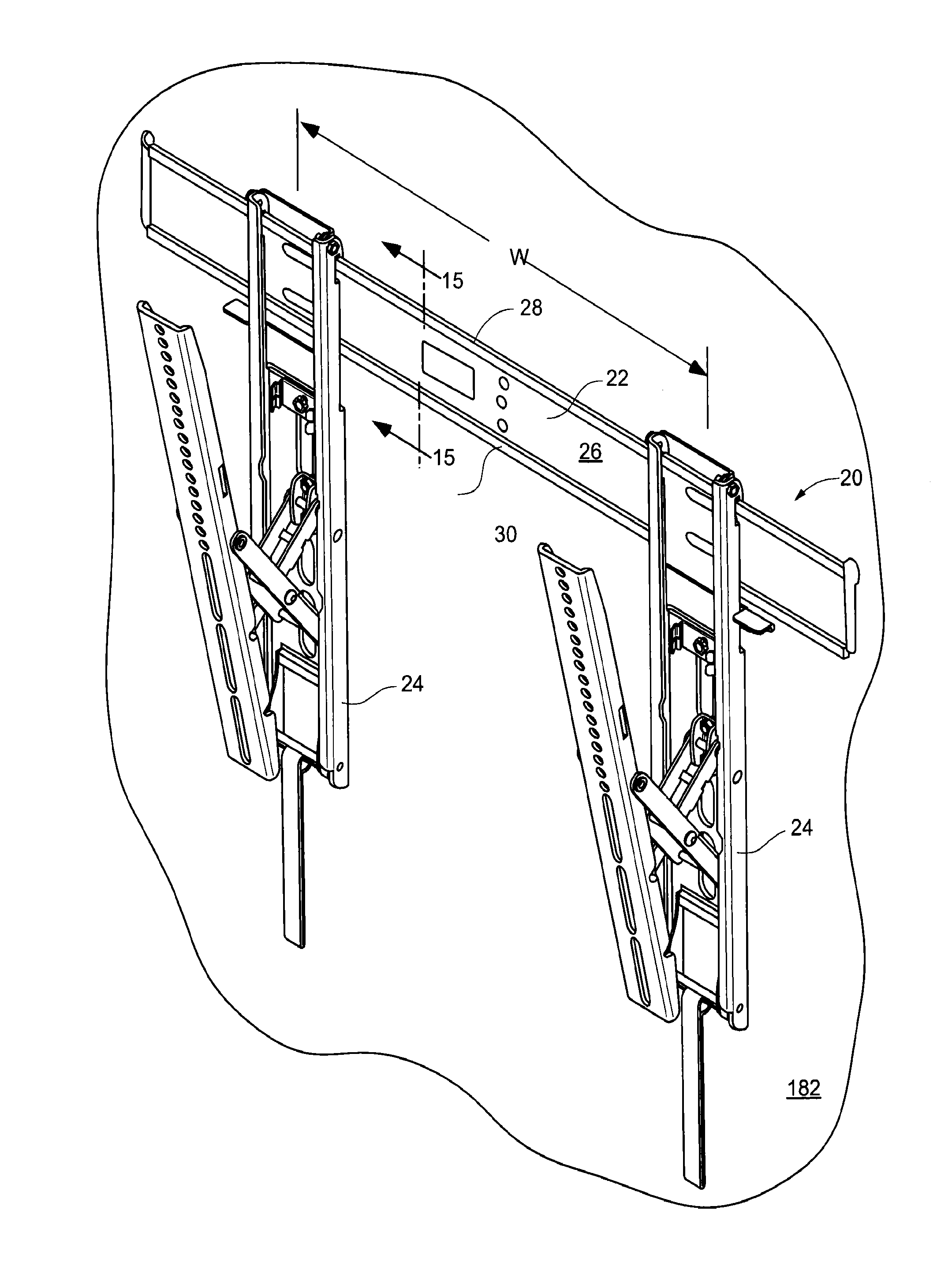 Low profile mount for flat panel electronic display