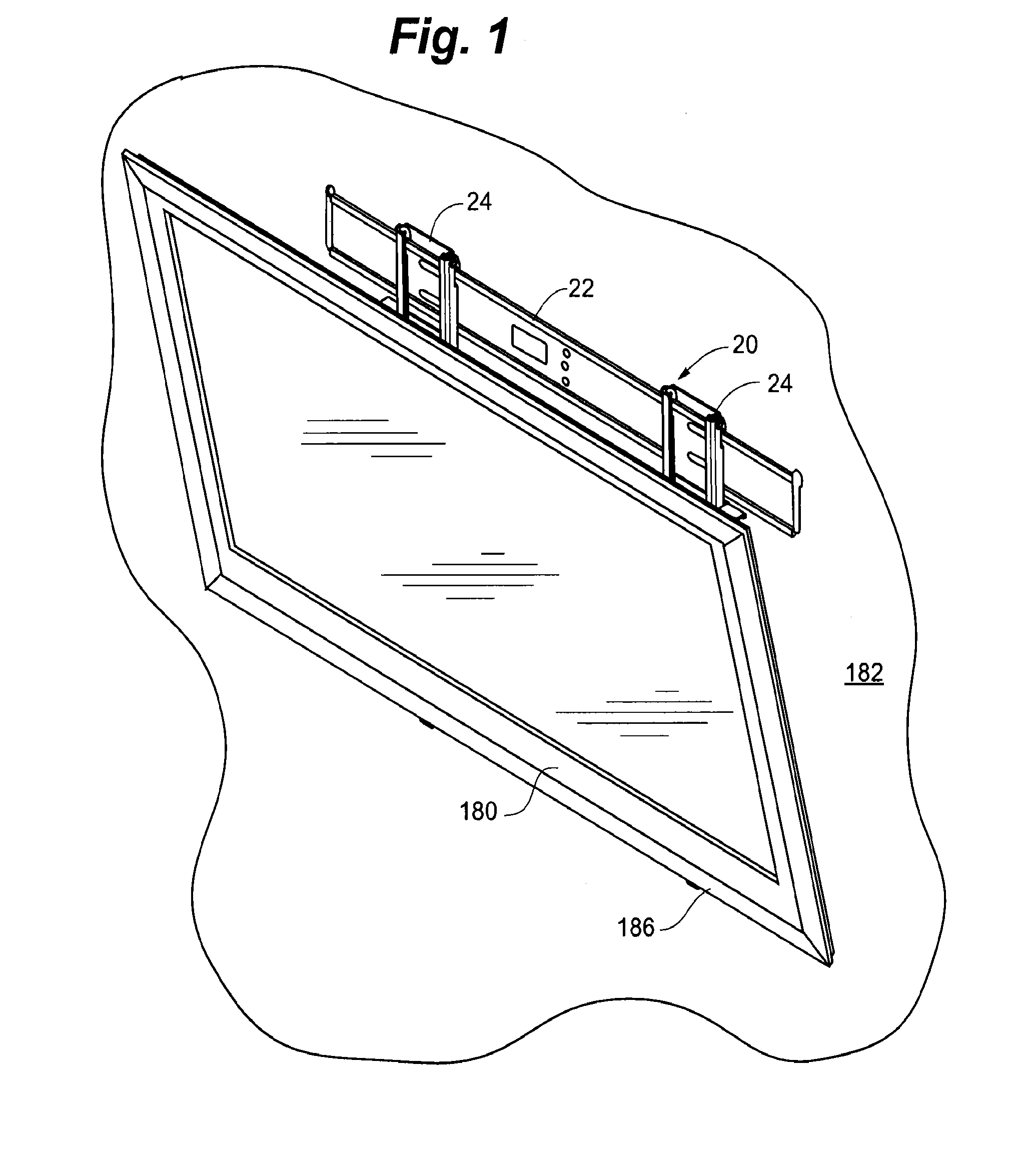 Low profile mount for flat panel electronic display