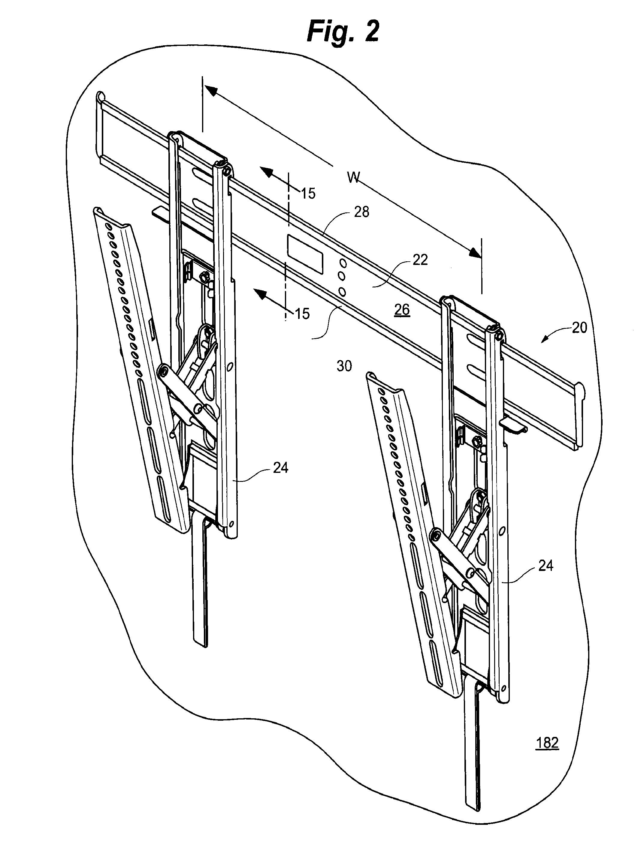 Low profile mount for flat panel electronic display