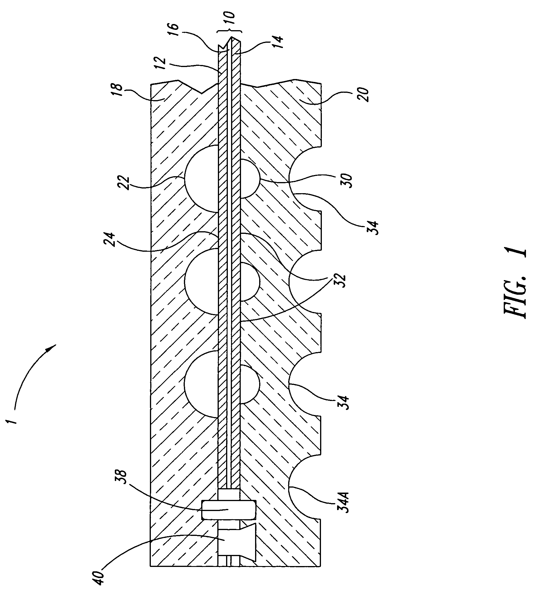 Electrochemical fuel cell stack having a plurality of integrated voltage reversal protection diodes