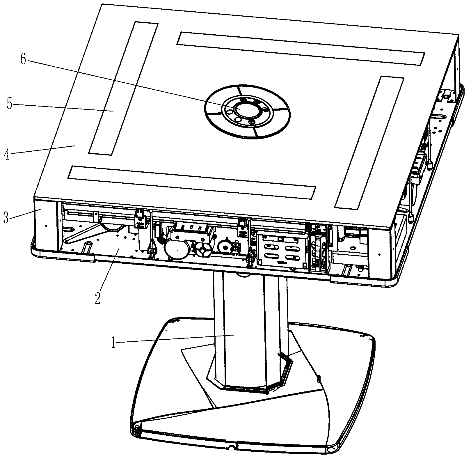 Mahjong machine and card fetching and conveying device thereof