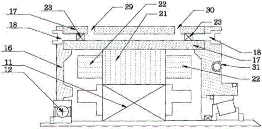 Instrument lathe electromechanical integrated spindle box and auxiliary structure