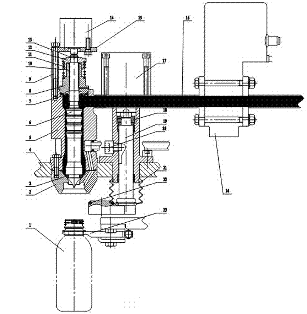 Aseptic cold filling valve