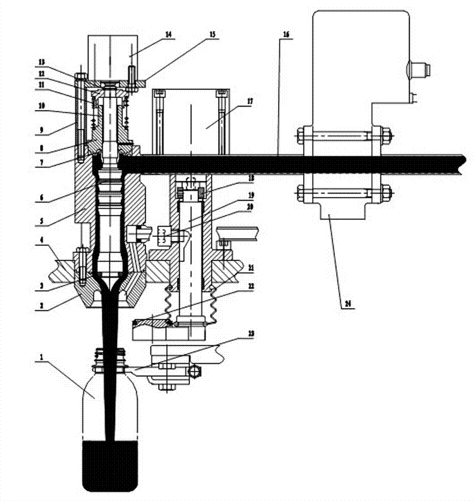 Aseptic cold filling valve