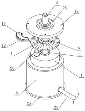 Built-in rotary encoder for detecting rotation speed