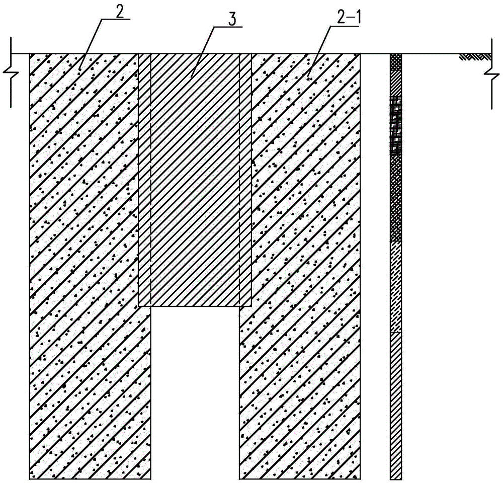 Wallboard type novel underground continuous wall and construction method thereof