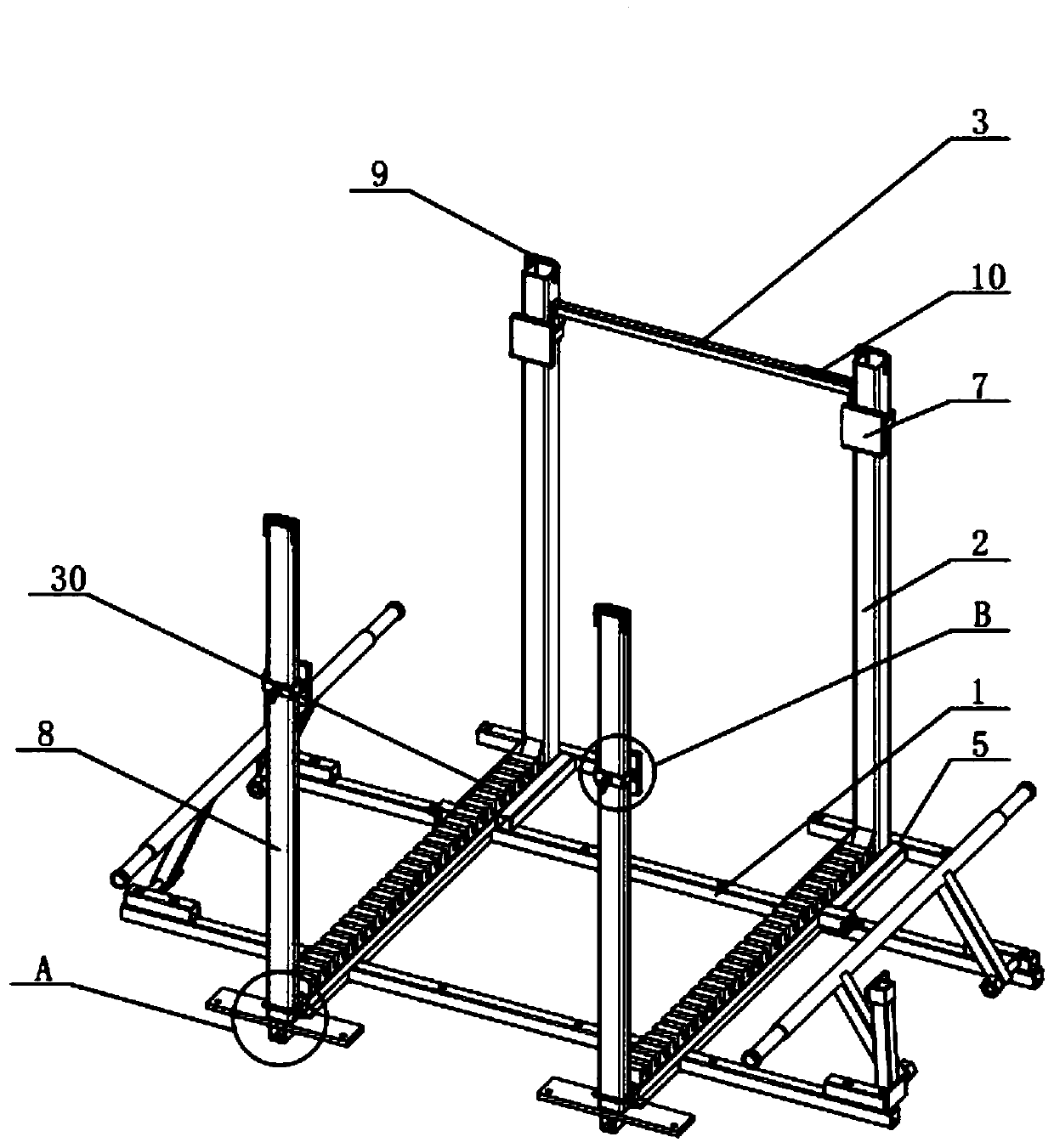 Glass storage and transportation device