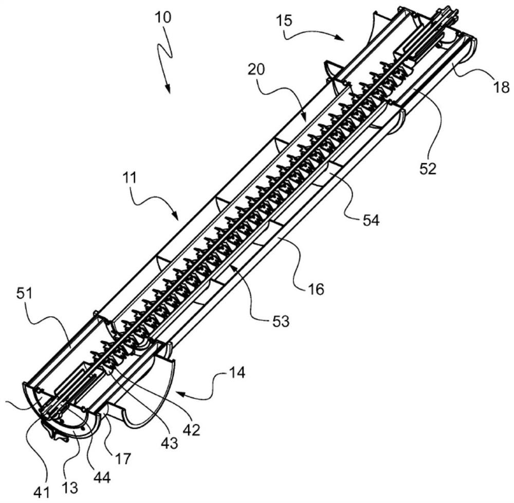 Device for purifying a gaseous medium loaded with particles