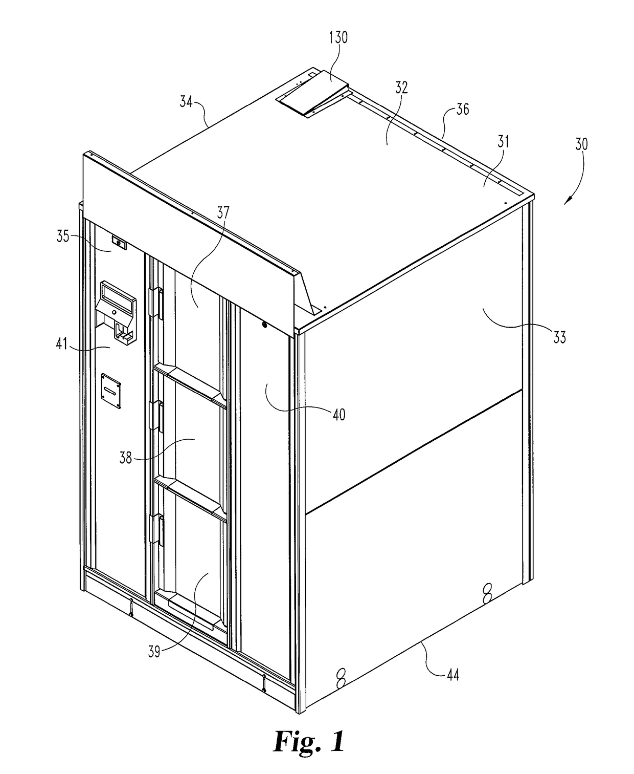 Self-serve kiosk with rotatable container carousel