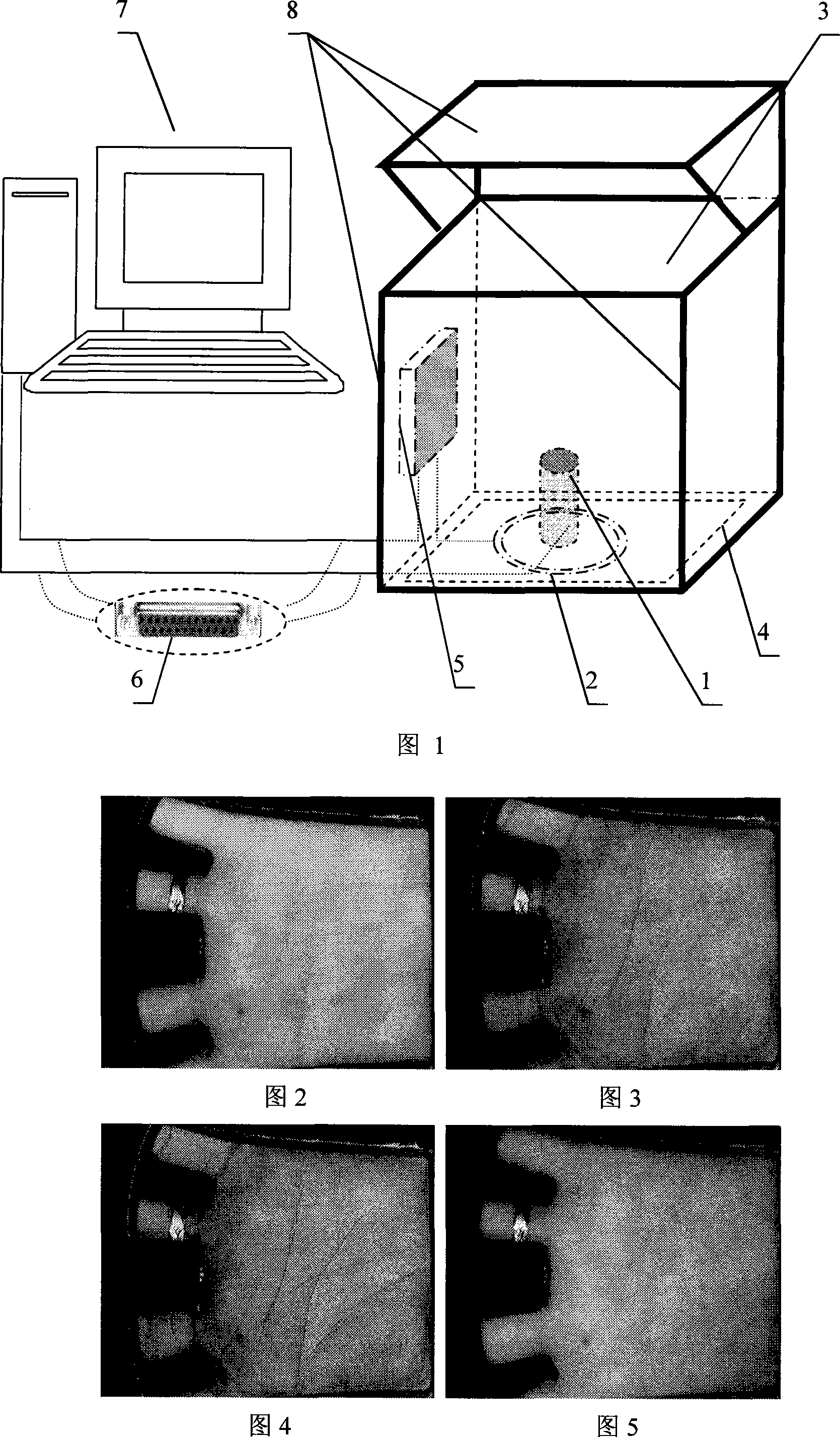 Multi-light spectrum palm print identity authentication method and its special-purpose collection instrument