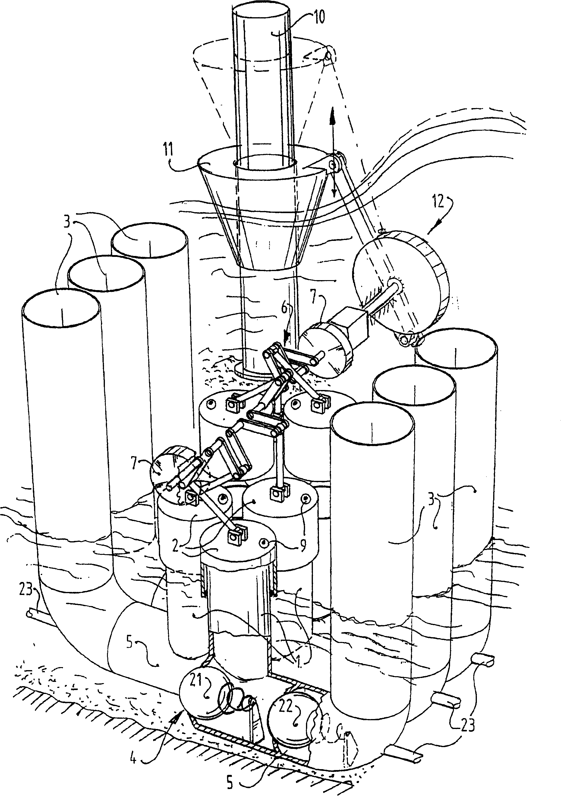 Apparatus for storage of potential energy