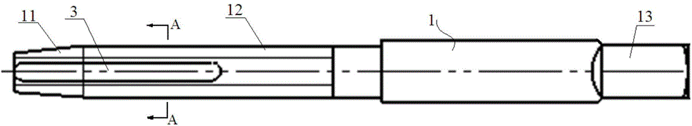 Screw tap used for stretching threads