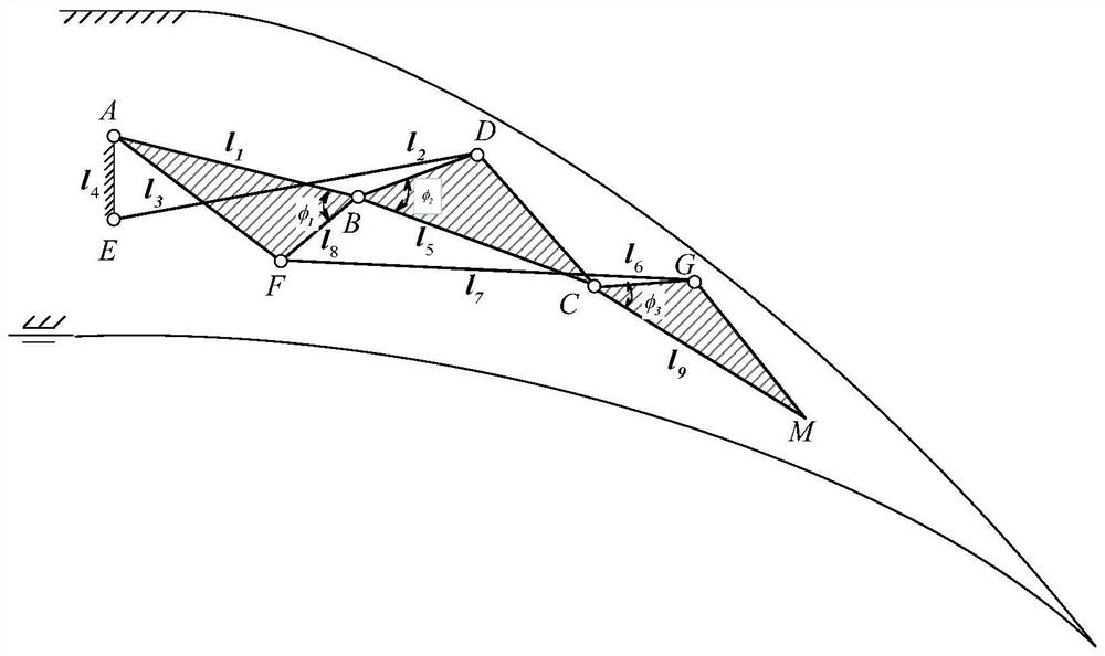 Deformed wing trailing edge design method based on knuckle type rigid-flexible coupling