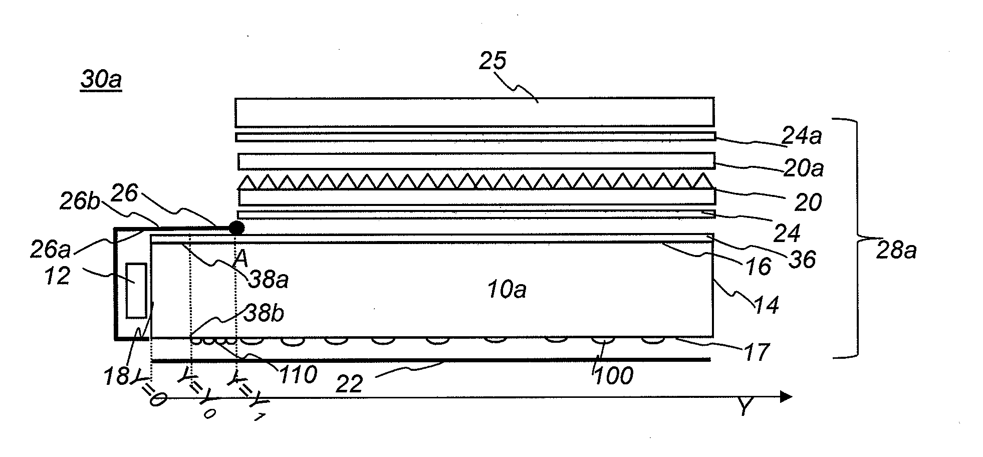 Method for reducing hot spots in a light guide plate utilizing a reversed micro-pattern in its mixing zone