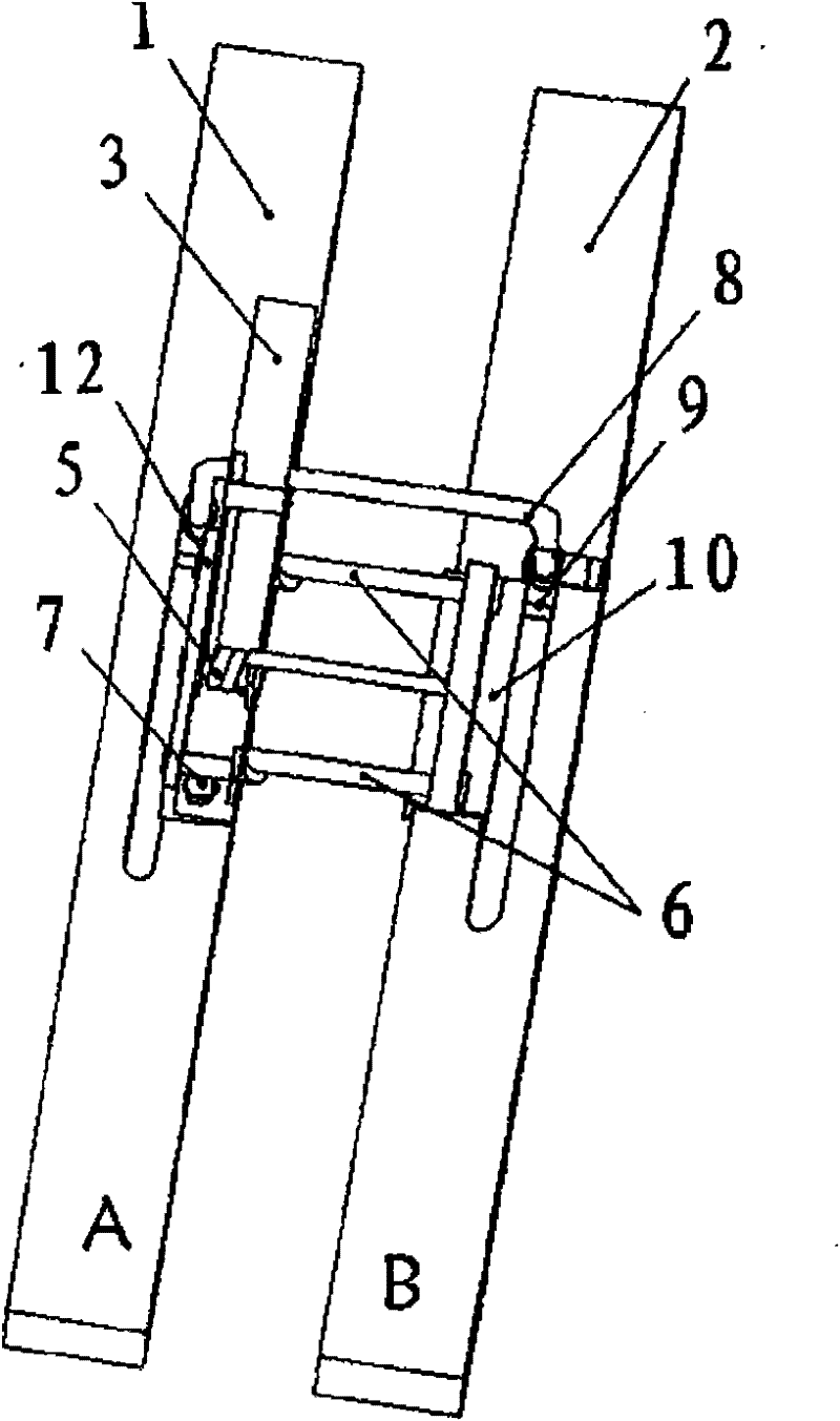 Spring type parallel bar connector