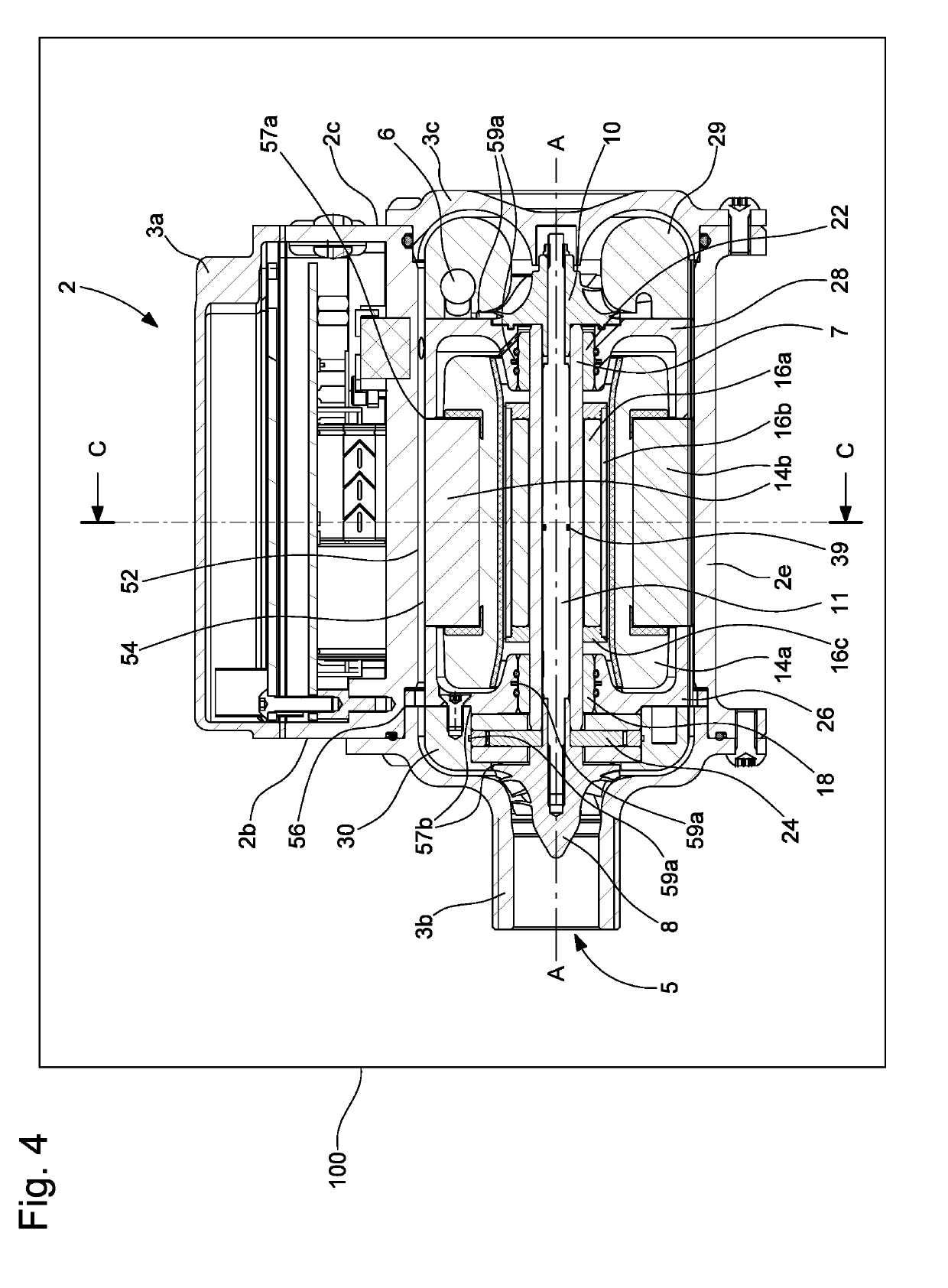 Heating, ventilation and air conditioning system comprising a fluid compressor