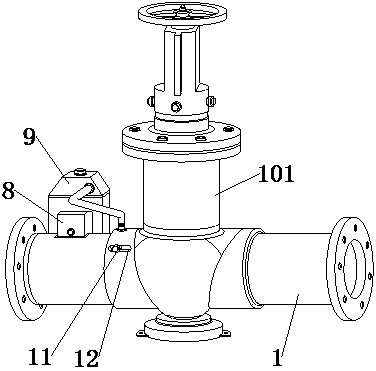 Linkage type cock gate valve