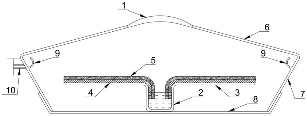 Device and method for treating landfill leachate membrane separation concentrated solution through surface photo-thermal evaporation
